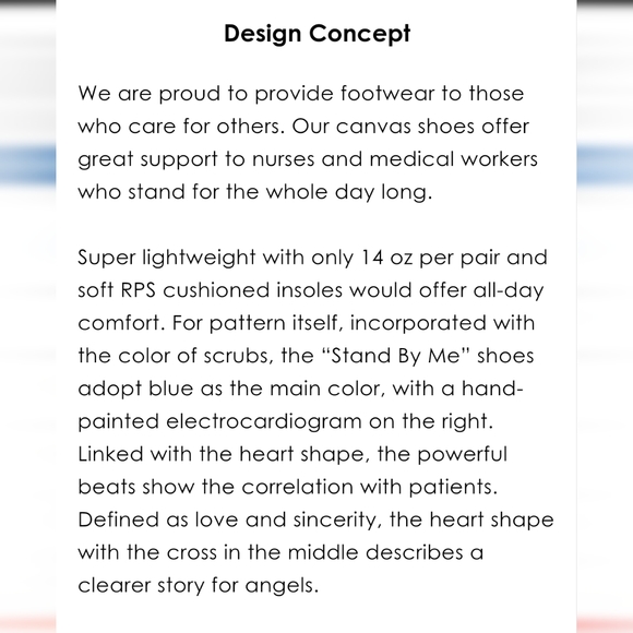 UIN | Stand By Me nurse design comfort lightweight slipon canvas shoes - Picture 11 of 16